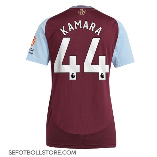 Aston Villa Boubacar Kamara #44 Replika Hemmatröja Dam 2024-25 Kortärmad